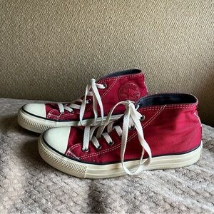 Red Mid-Top Converse